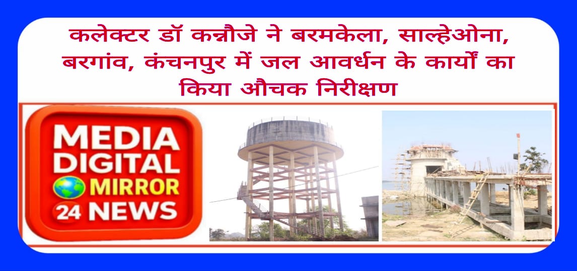 कलेक्टर डॉ कन्नौजे ने बरमकेला, साल्हेओना, बरगांव, कंचनपुर में जल आवर्धन के कार्यों का किया औचक निरीक्षण